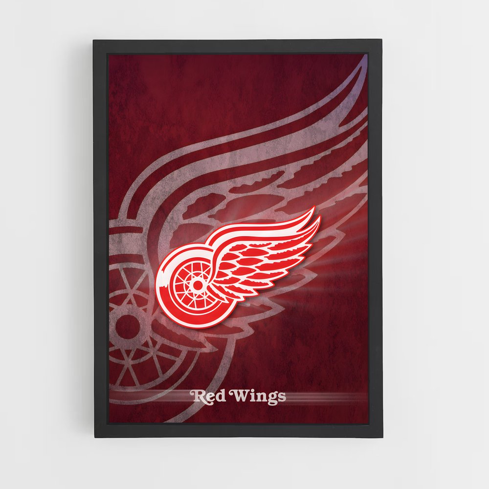 Poster Detroit red – affiche Hockey sur glace (vue 2)
